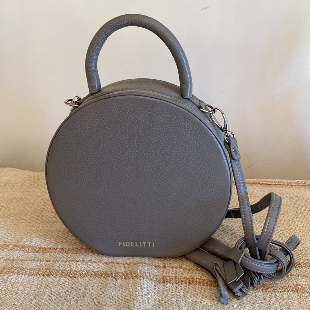 Anko Fidelitti Lady Anne Tesoro Gray Maxi Leather Bag - Picture 5 of 9